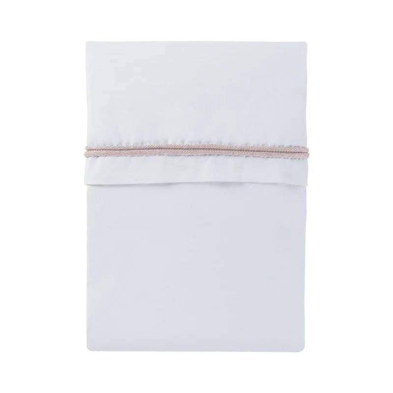 Baby's Only Wieglaken Gebreide Bies Classic Roze/Wit 80x100cm