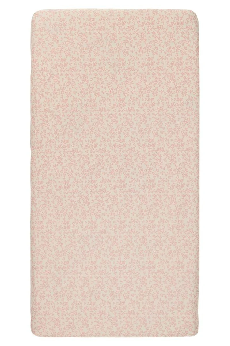 Noppies Hoeslaken Botanisch Popeline Voor Wieg Misty Rose 40x80cm
