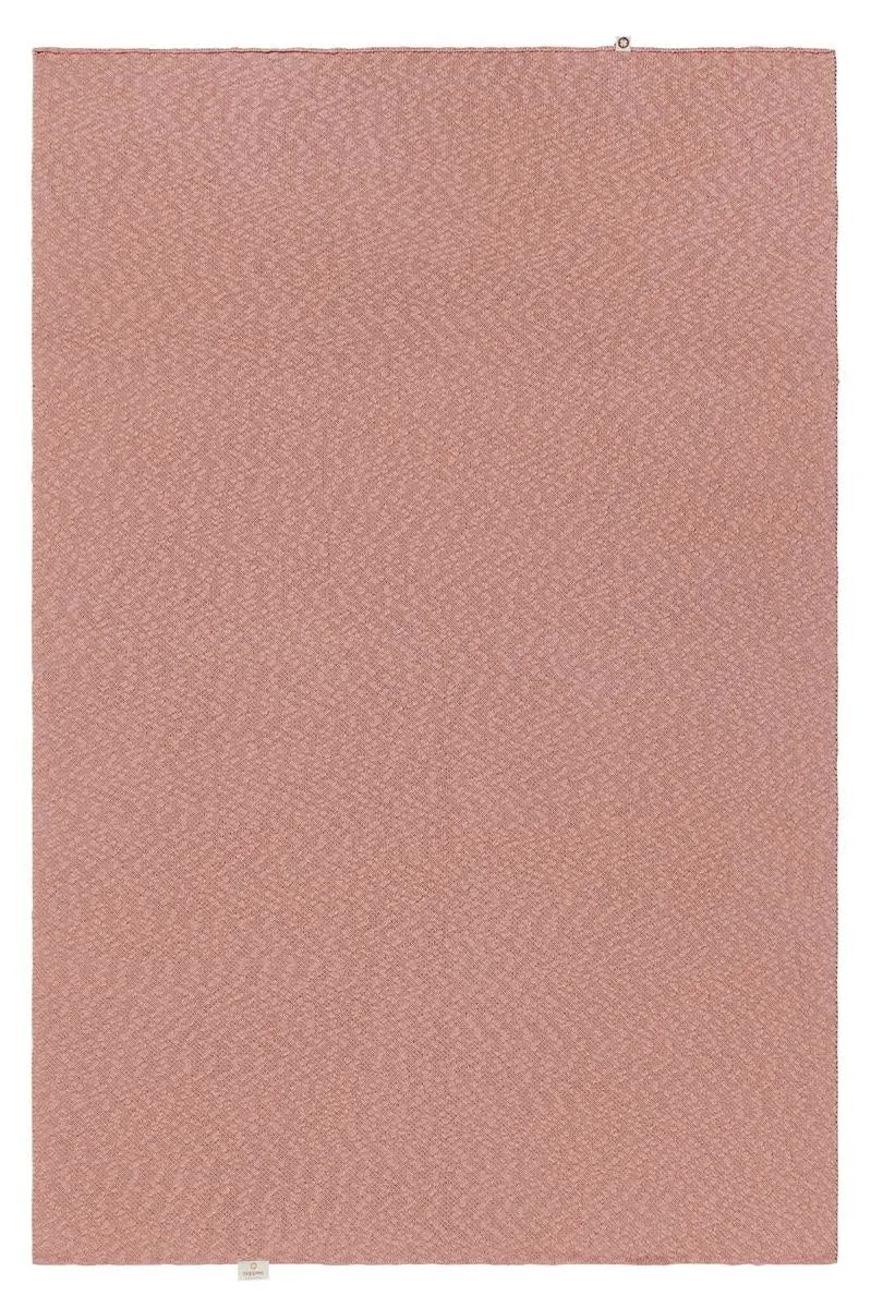 Noppies Gemeleerd gebreid omkeerbaar wiegdekentje Misty Rose 100x140cm