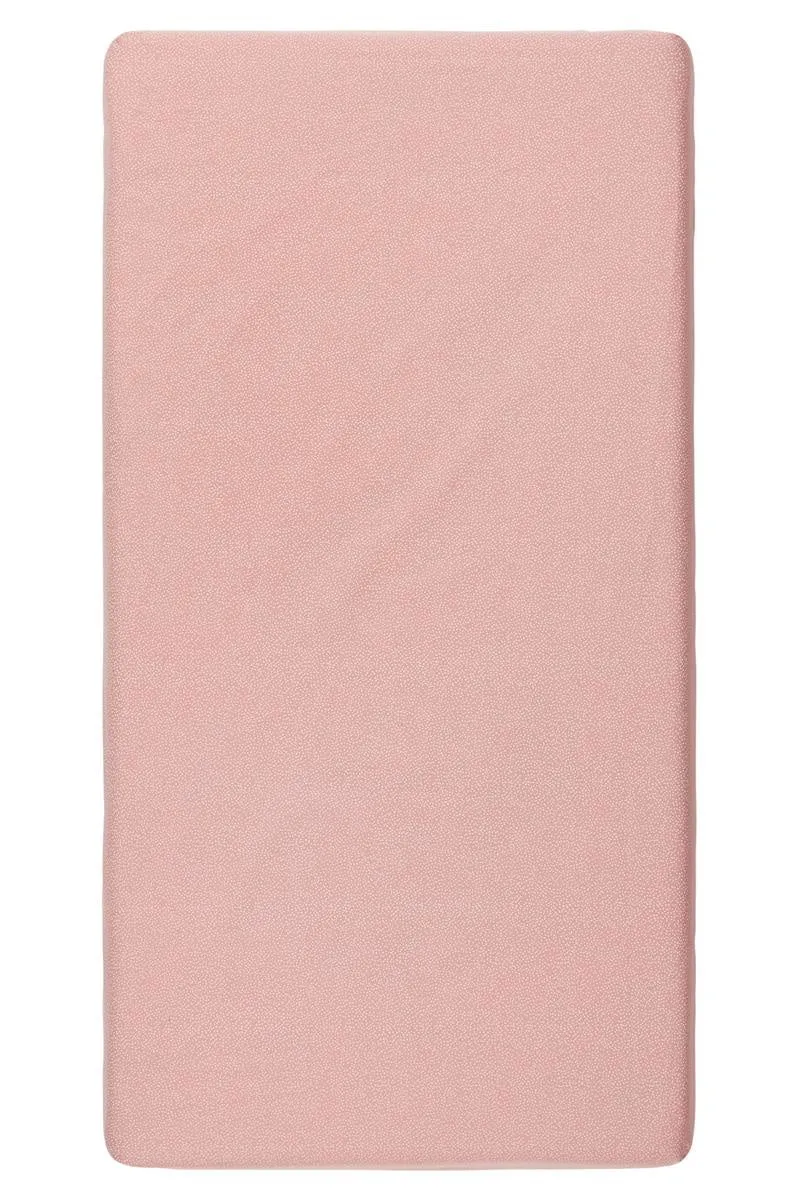 Noppies Hoeslaken Tiny Dot Popeline Voor Ledikant Misty Rose 40x80cm
