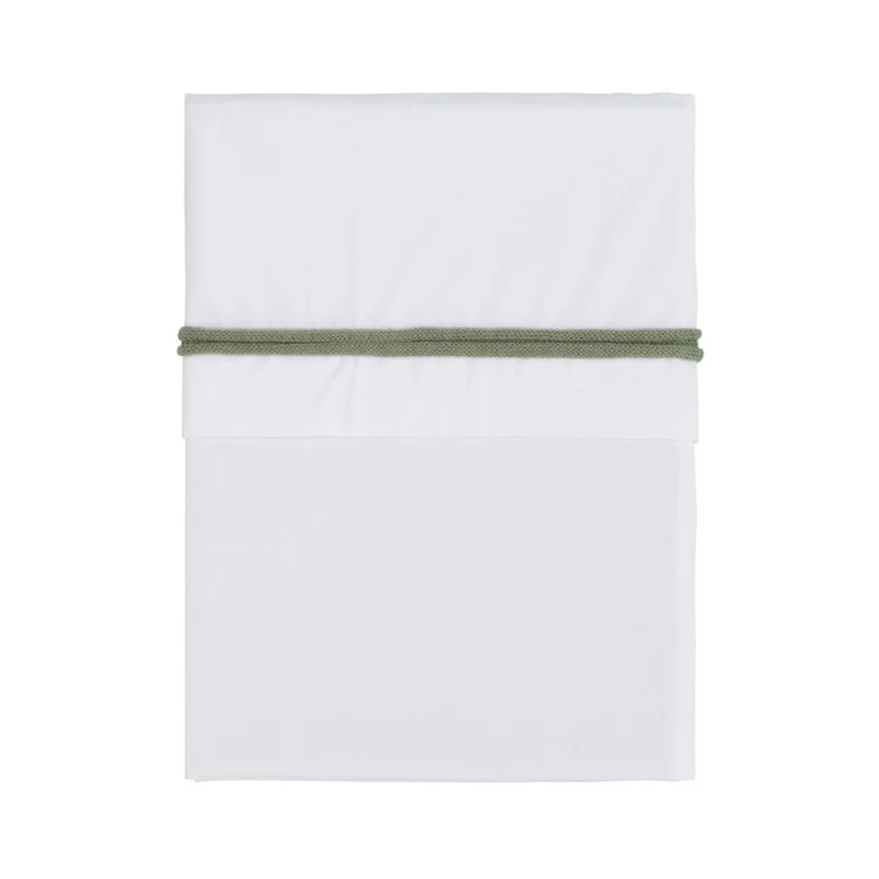 Baby's Only Wieglaken Gebreid Bies Urban Green/Wit