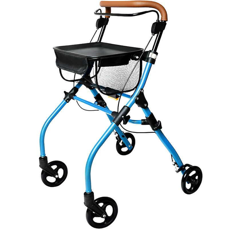 Opvouwbare Indoor Rollator met Dienblad