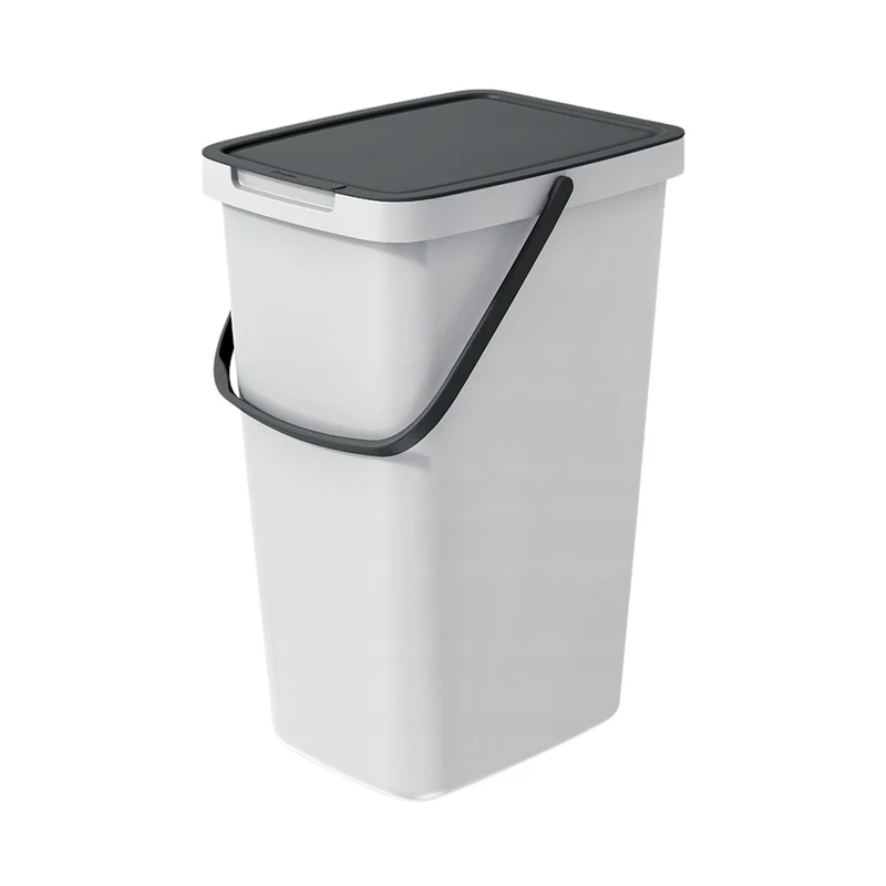Poubelle de tri 20l Keden Systema Q couleur cendre