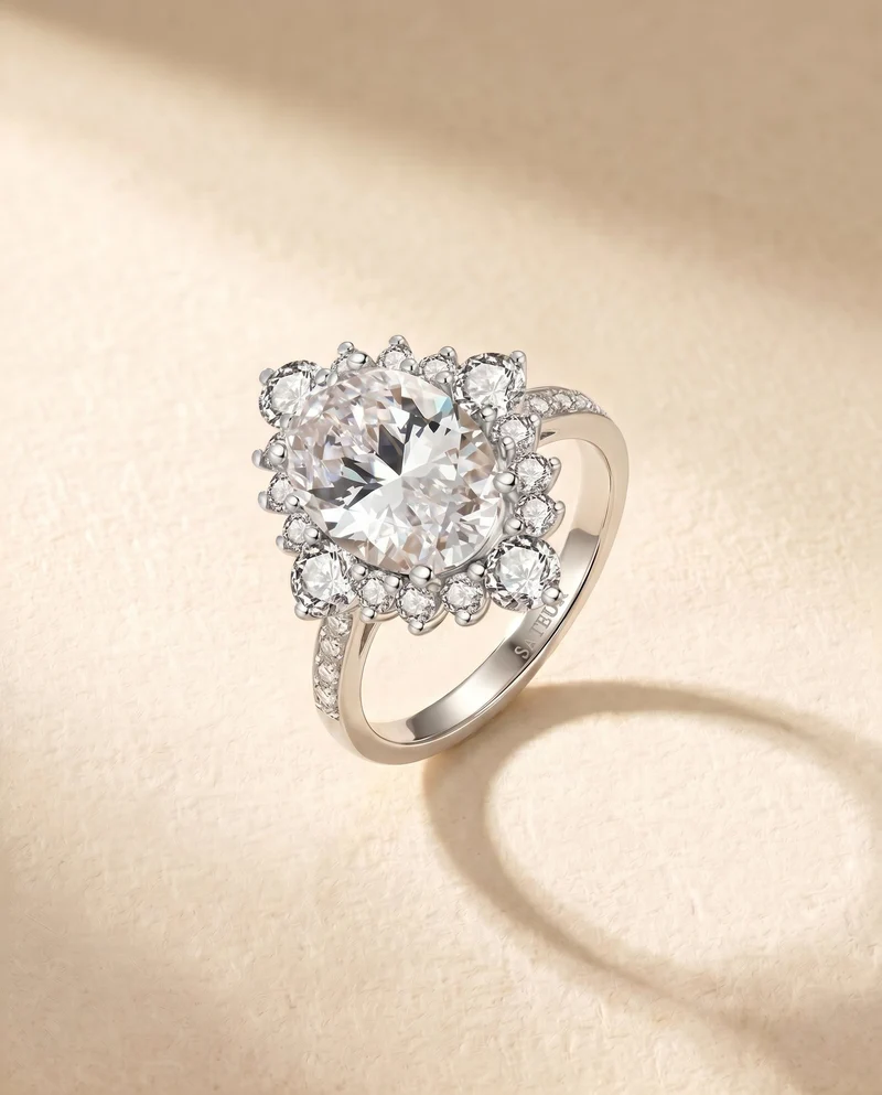Satéur Rétro Majesté Diamond Ring™, 18K White Gold