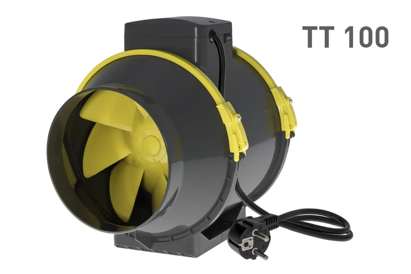 Garden HighPro PROFAN TT 100mm Afzuigventilator – Inline Buisventilator voor 60×60 & 80×80 Kweektent met 100% Koperen Motor