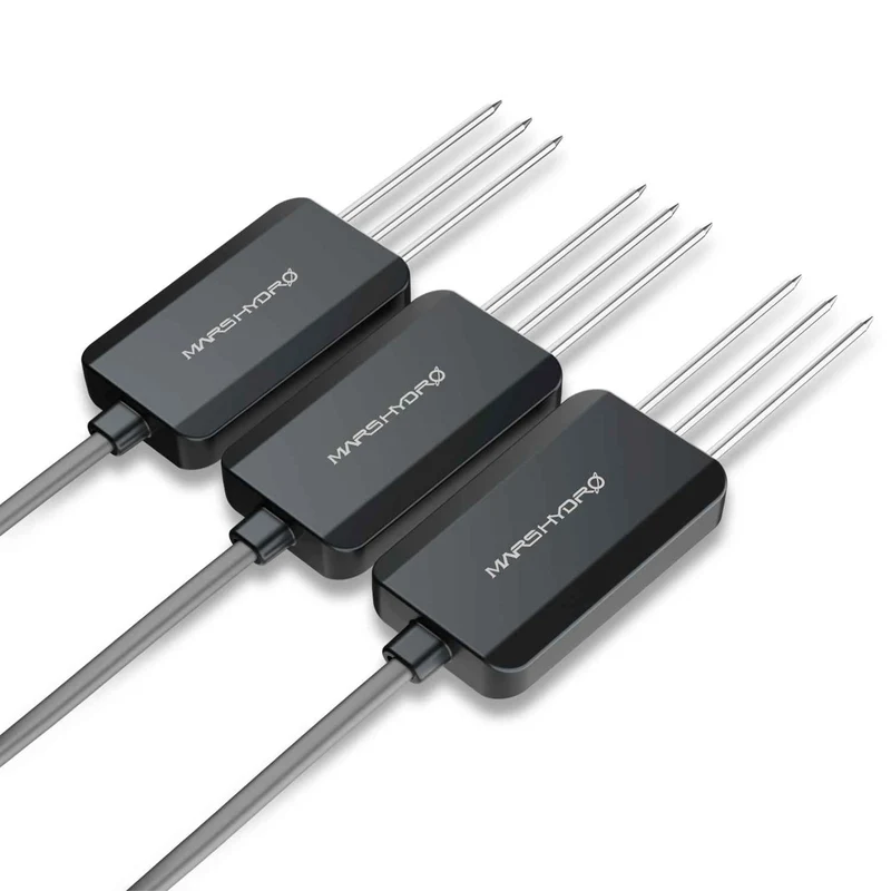 Mars Hydro 3-Delige Slimme Bodemsensorkit – EC-, Vocht- & Temperatuurmonitoring voor Automatische Irrigatie