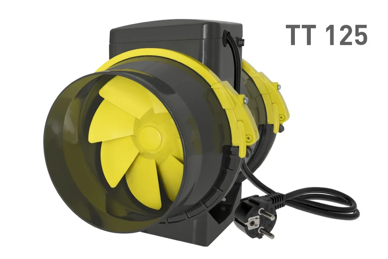 Garden HighPro PROFAN TT 125mm Afzuigventilator – Inline Buisventilator voor 80×80 & 100×100 Kweektent met 100% Koperen Motor