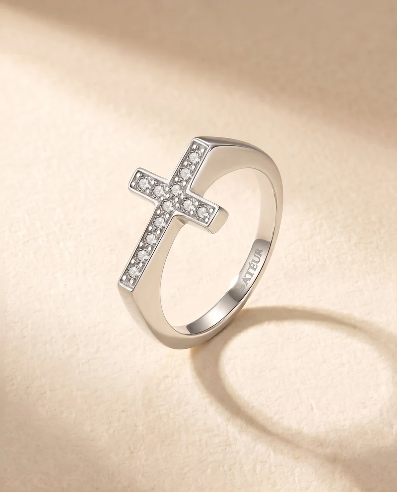 Satéur Vérité Diamond Ring™, 18K White Gold