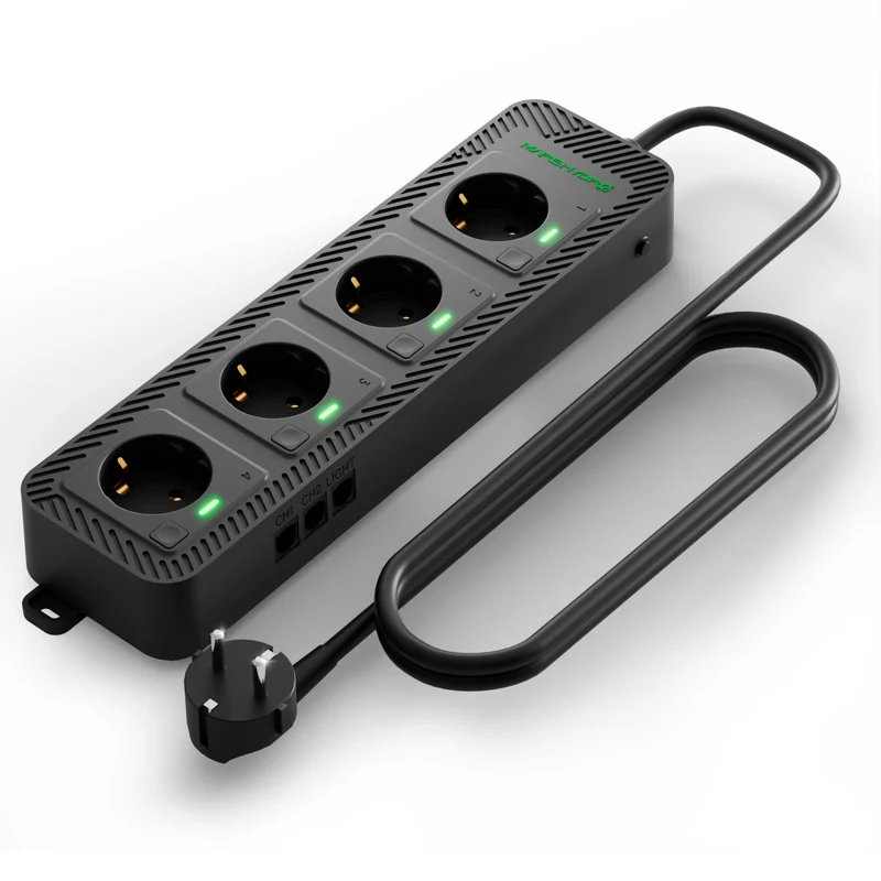 Mars Hydro iHub-4AC 2.0 Smart Power Strip – Slimme Uitbreidingsmodule voor iControl Controller met 4 Programmeerbare Stopcontacten & Klimaatautomatisering