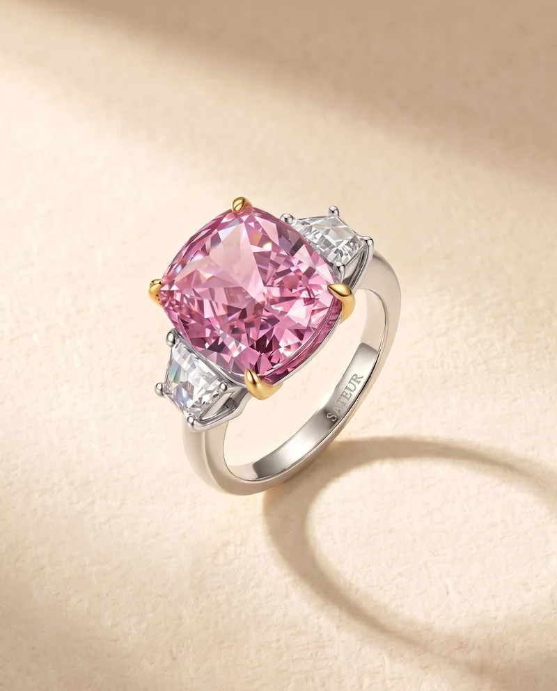 Satéur Rosée Impériale Diamond Ring™, 18K White Gold