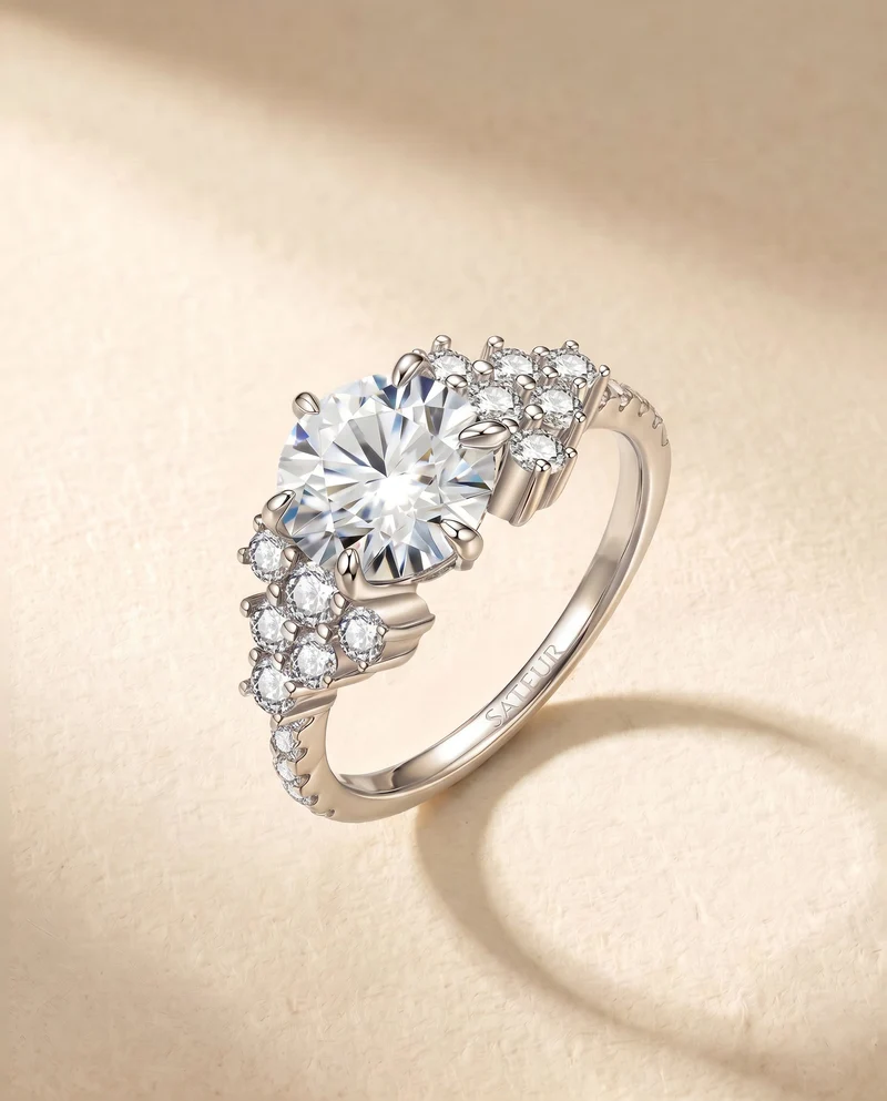 Satéur Éclosion Diamond Ring™, 18K White Gold