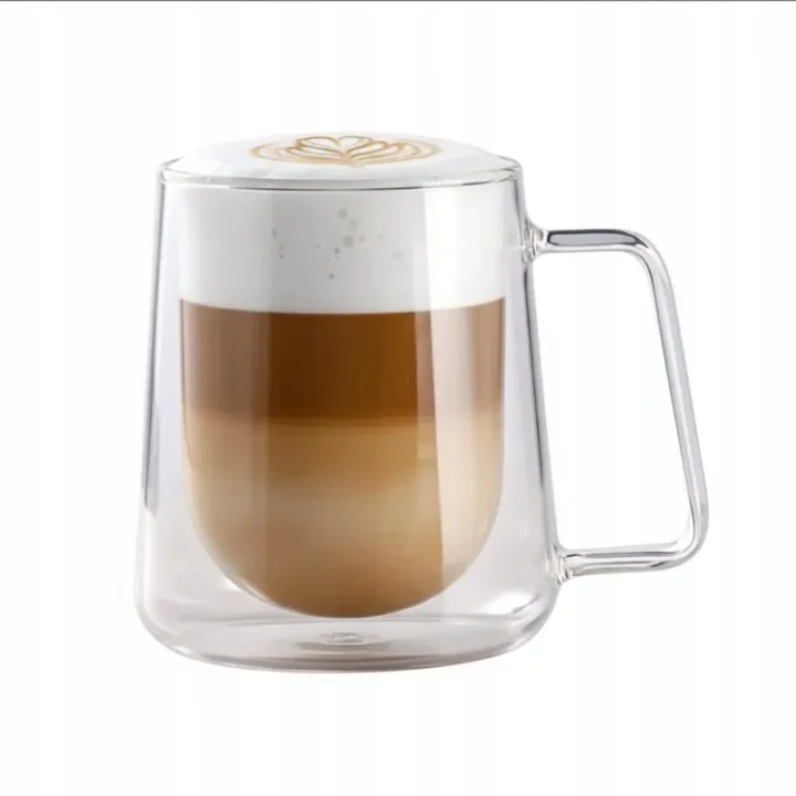 Dubbelwandig Koffieglas met Oor 300 ml – Voor Koffie & Thee