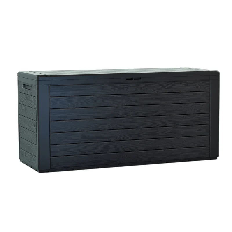 Coffre de jardin 280L Prosperplast Jardinière Woodebox MBWL280-S433 - anthracite