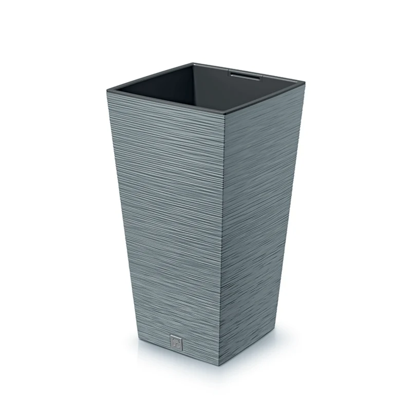 Prosperplast Furu Pot de fleurs carré avec insert DFSH350-422U - couleur béton (gris)