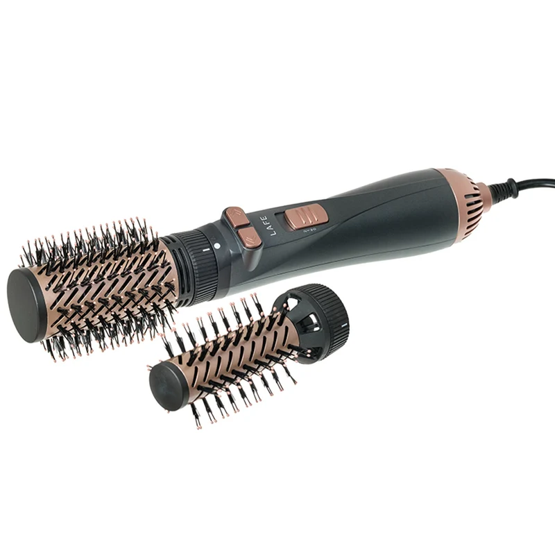 Fer à friser/séchoir rotatif LAFE, 2 vitesses, 3 niveaux de chaleur, ionisation, 1200W, Sleek and Shine Style