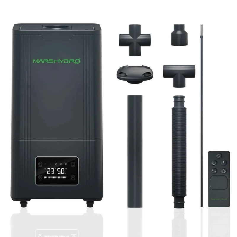 Mars Hydro 15L Ultrasone Luchtbevochtiger 100W – Professionele Kweektent Bevochtiger met Automatische RV-Regeling, 1600 ml/u Mistoutput & Dekking tot 80 m²