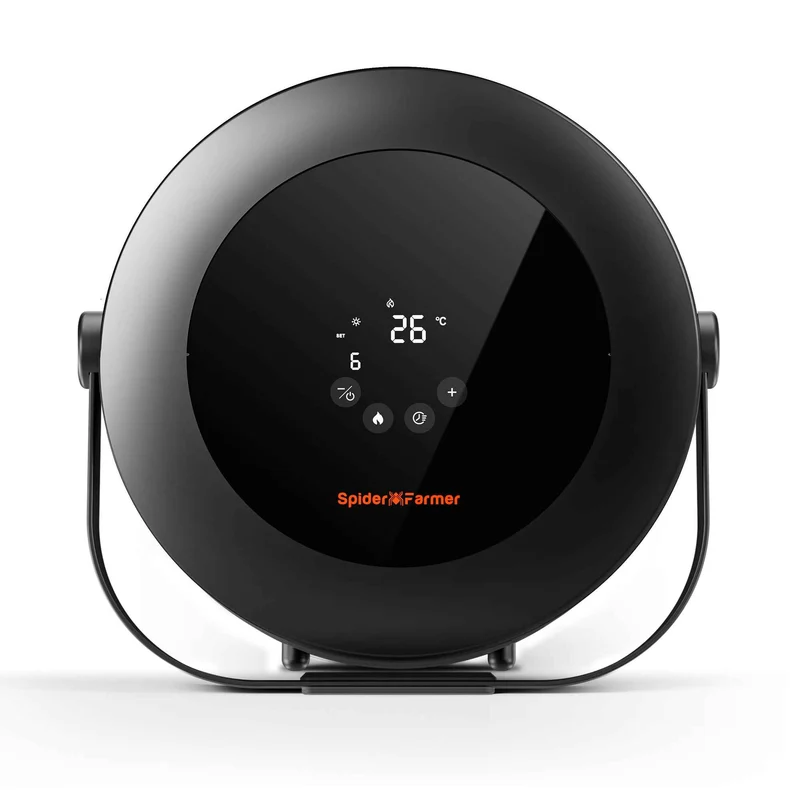 Spider Farmer 540W Kweektent Verwarming – Slimme PTC Heater met GGS App, 24H Timer, Dag/Nacht Modus & Klimaatregeling