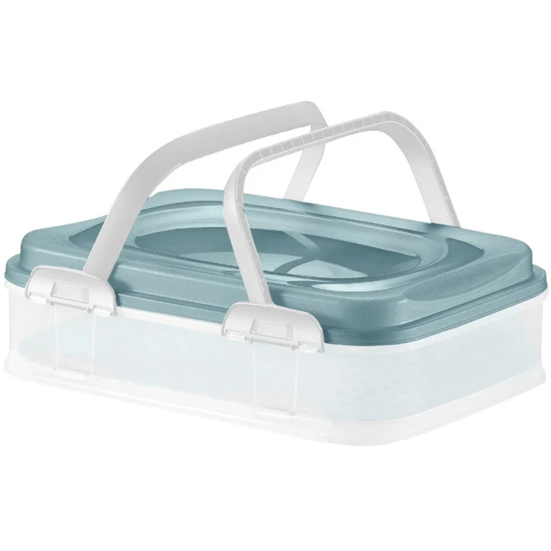Boîte alimentaire Dolce 39 x 28,5 cm, couleur aquamarine, DOMOTTI