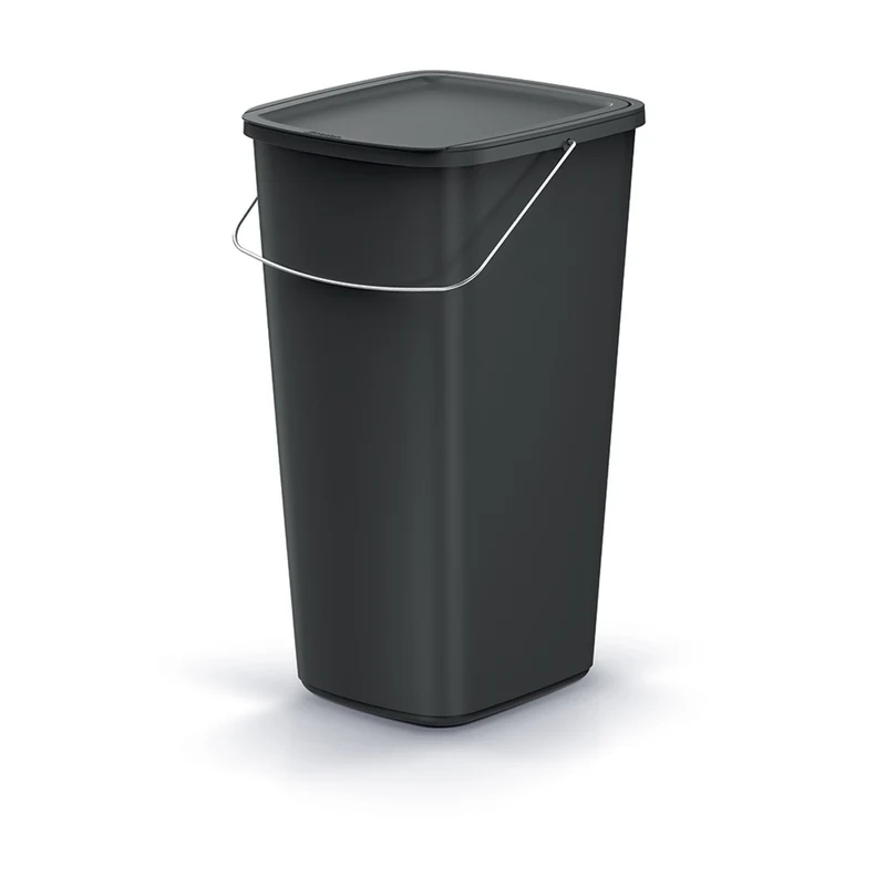 Corbeille à papier Keden, noir, capacité 25L, Compacta Q Basic