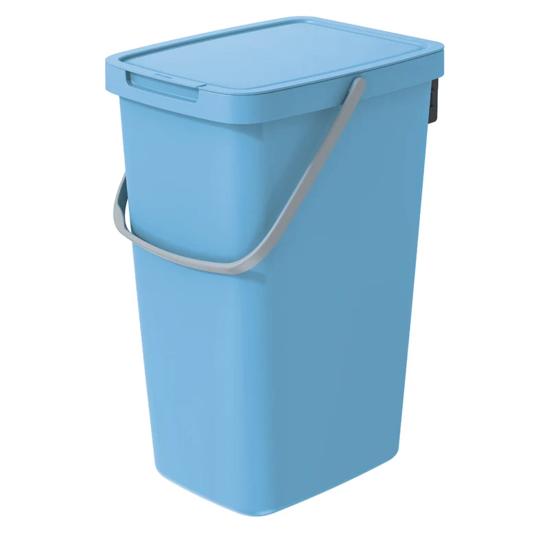 Poubelle de tri 20l Keden Systema Q couleur bleu clair