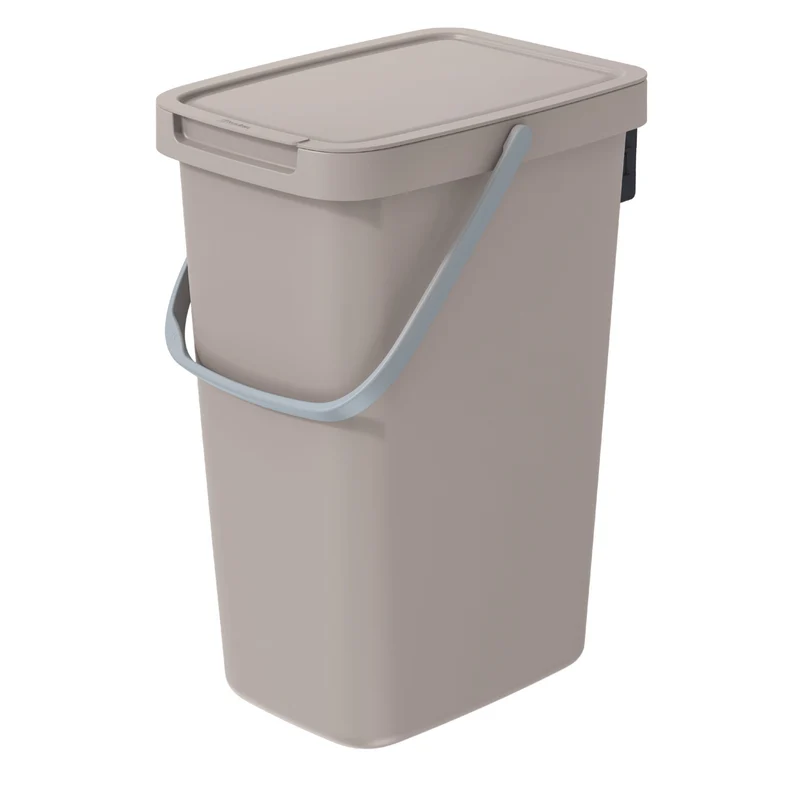 Poubelle de tri 12l Keden Systema Q couleur brun clair