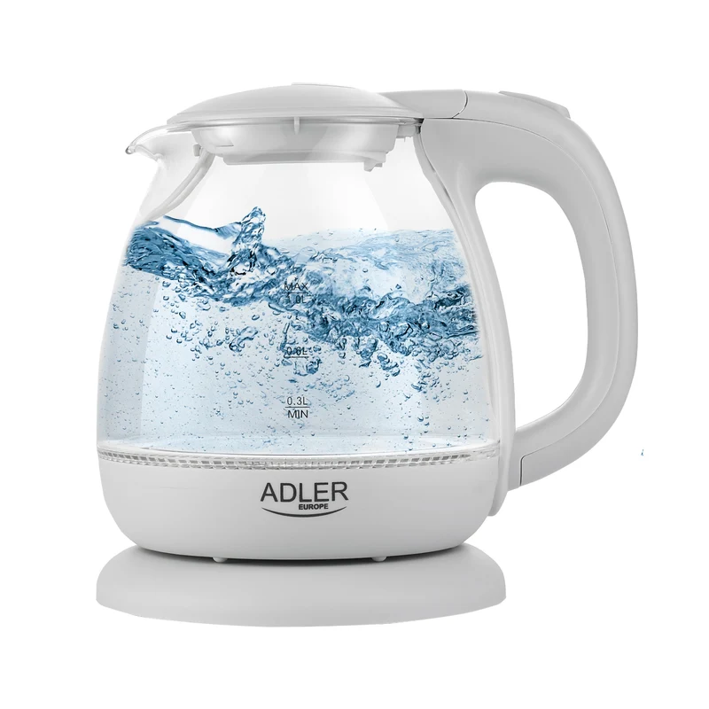 Bouilloire électrique en verre à LED 1.0L Adler AD 1283G