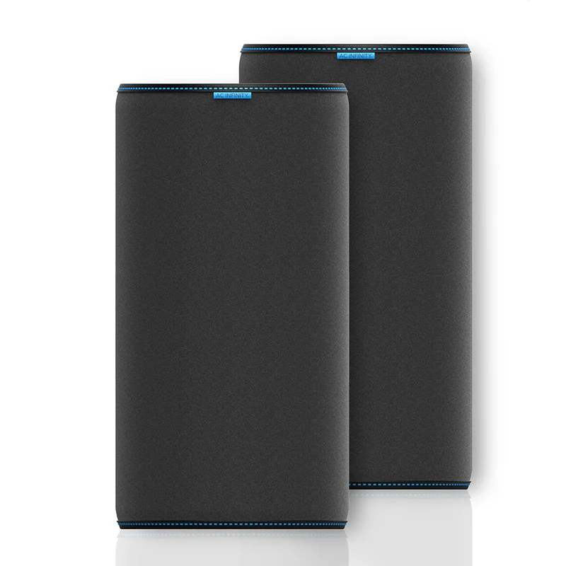 AC Infinity Pre-Filter Doek voor Inline Koolstoffilter (2-Pack) – Wasbare Voorfilterhoezen voor 100 / 150 / 200 mm Koolstoffilters & Kweektent Ventilatie
