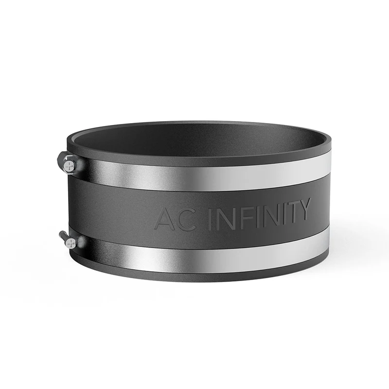 AC Infinity Geluidsdempende Slangkoppeling 100/150/200 mm – Anti-Trillings Ventilatiekoppeling met RVS Klem voor Kweektent Ventilatie, Inline Ventilatoren & Koolstoffilters