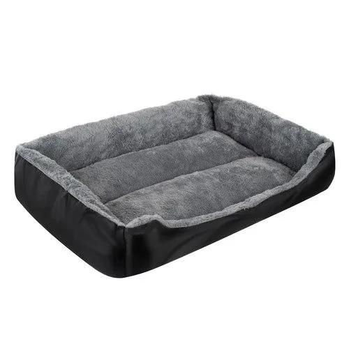 Hondenmand & Kattenmand Maat L – Wasbaar Dierenbed 65 x 50 cm – Grijs/Zwart