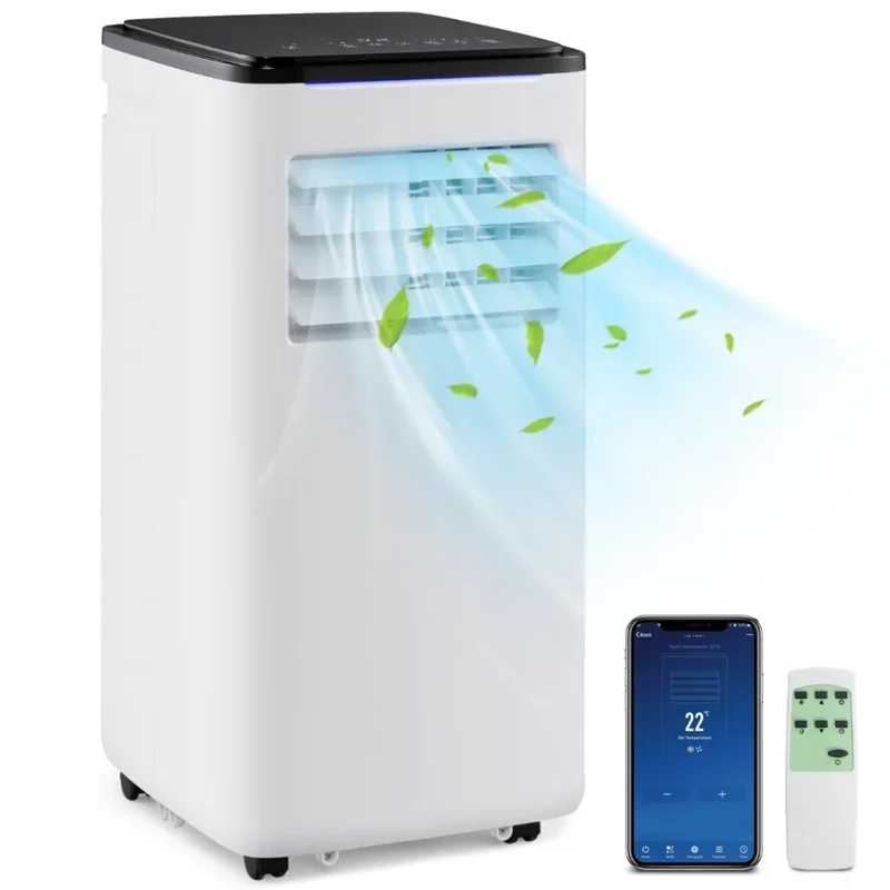 Mobiele Airco 9000 BTU met Wifi & Verwarming – Voor Ruimtes tot 20 m² – Airconditioner met Afstandsbediening