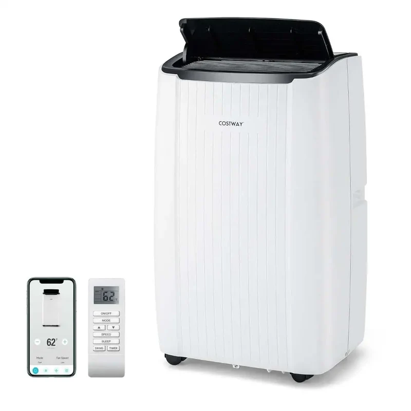 Mobiele Airco 12000 BTU met Wifi & Verwarming – Voor Ruimtes 25-35 m² – Airconditioner met Afstandsbediening
