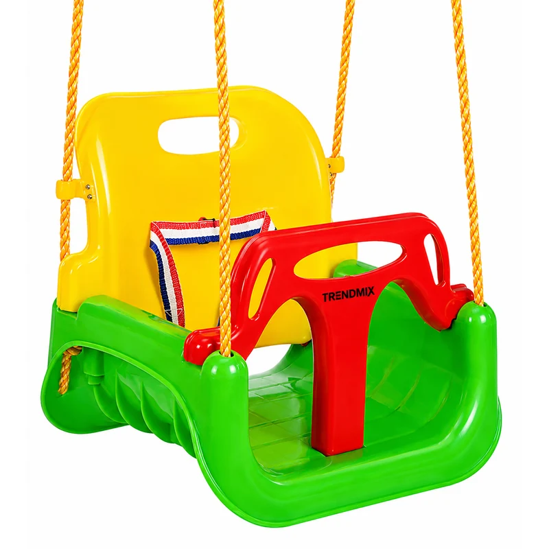Trendmix Meegroei Schommel 3-in-1 Groen Voor Baby, Peuter & Kleuter – Veilig Met Verstelbare Banden – Voor Binnen & Buiten Gebruik