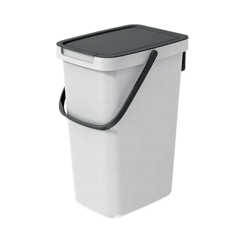 Poubelle de tri 12l Keden Systema Q couleur cendre