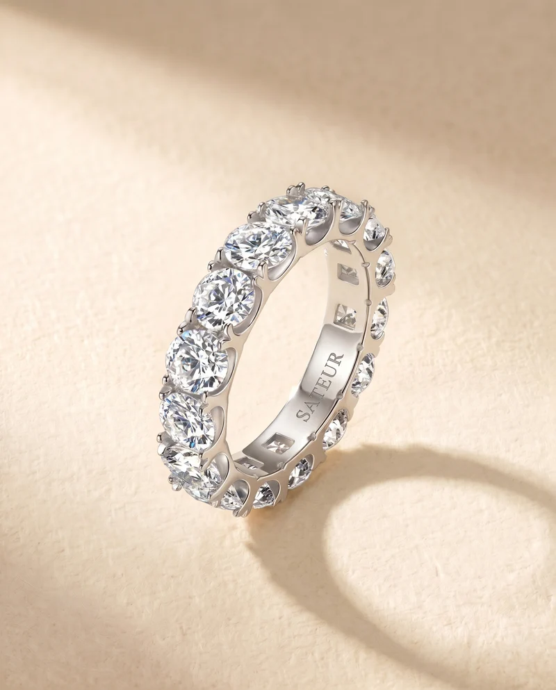 Satéur Tout Autour 1874 Diamond Ring™, 18K White Gold