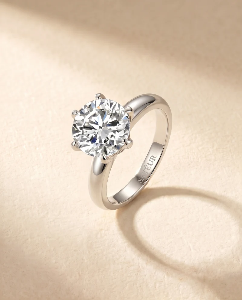 Satéur Destinée Diamond Ring™, 18K White Gold