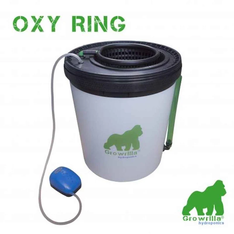 Growrilla RDWC OXY Ring Single Bucket DWC Hydrocultuur Systeem – Professioneel Hydroponisch Kweeksysteem met Maximale Wortelbeluchting
