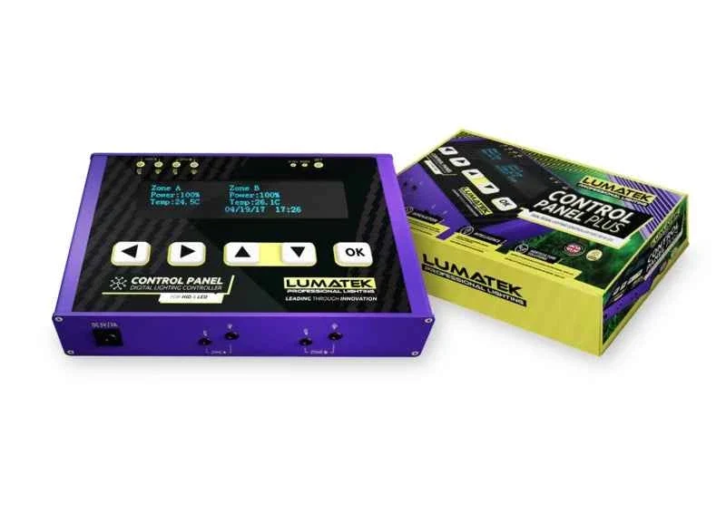 Lumatek Digital Panel 2.0 Lichtcontroller – Slimme LED & HID Grow Light Controller voor Kweektenten met Dimming, Timer & Temperatuurbeveiliging