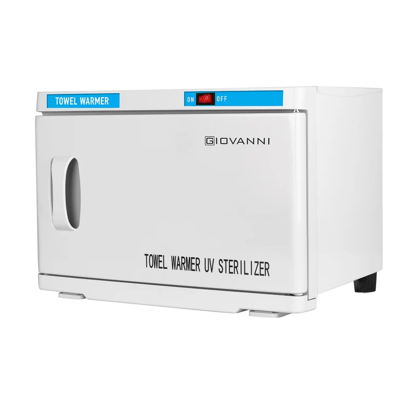 Giovanni Handdoekverwarmer met UV-C Sterilisator 16 Liter – Professionele Handdoekenwarmer voor Salon, Spa en Massage – Wit