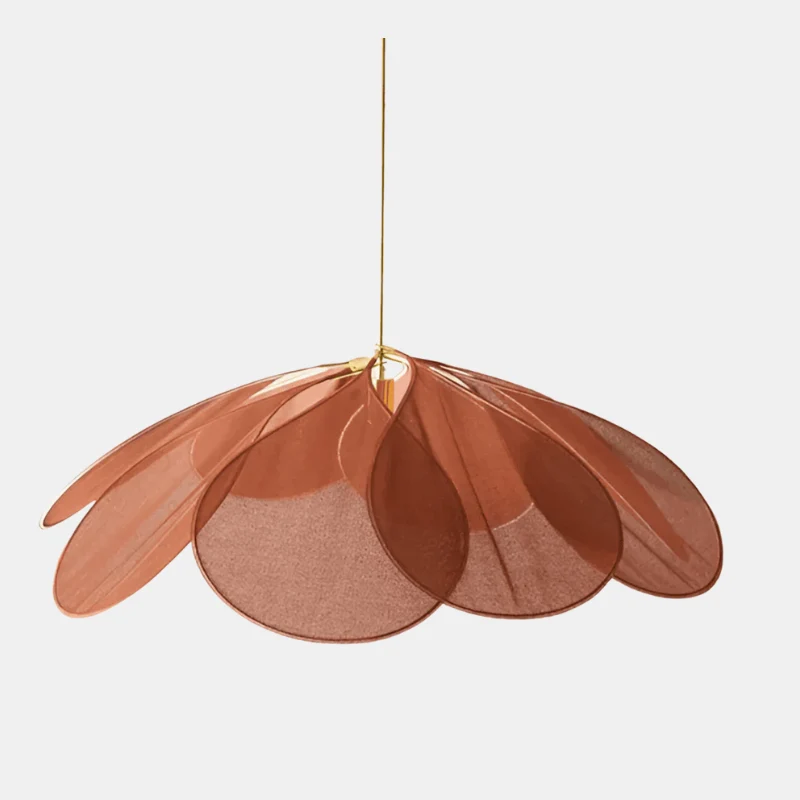 Vintage LED Plafondlamp met Bloemenstof voor Elegante Woonkamer