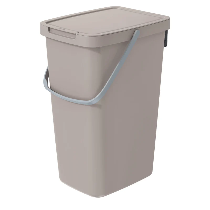 Poubelle de tri 20l Keden Systema Q couleur brun clair