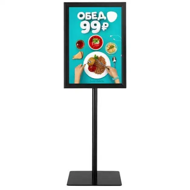 A3 Posterstandaard – Verstelbare Informatiestandaard – 360° Draaibaar – Staande Posterhouder – Zwart