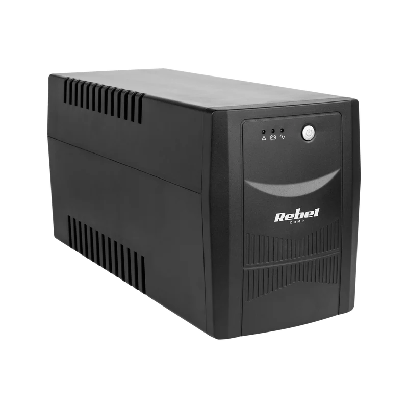 UPS Noodstroomvoorziening 1500VA / 900W – Offline UPS – 4 Stopcontacten – AVR – Zwart