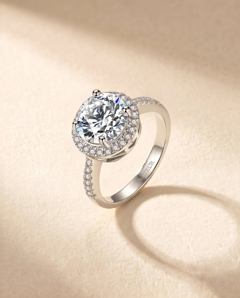 Satéur L'Eclat Diamond Ring™, 18K White Gold