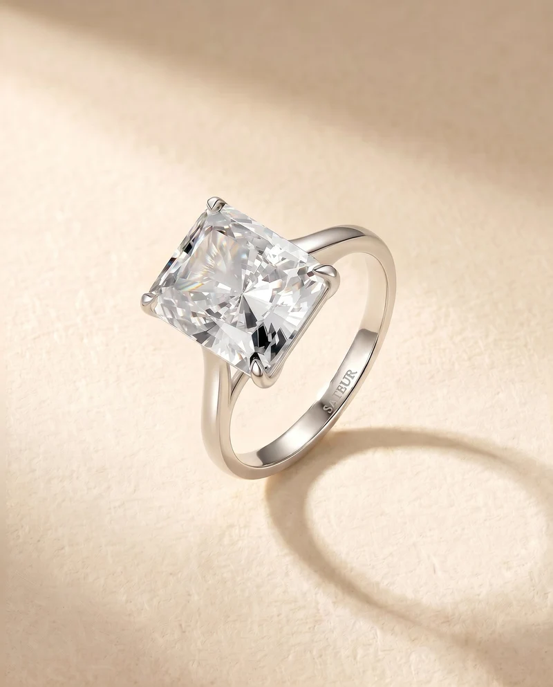 Satéur Étincelle Diamond Ring™, 18K White Gold