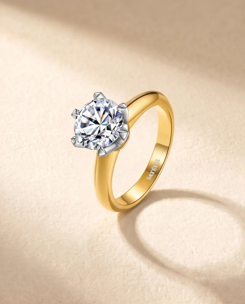 Satéur Aurous Gold Elegancia Diamond Ring™, 18K Gold