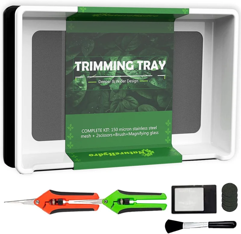 Naturehydro Trimming Tray/Shake Tray met Dry Sift Tools Trim Bin