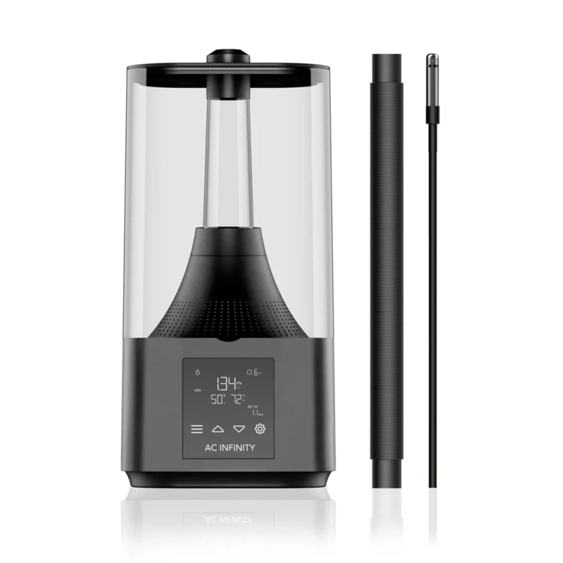 AC Infinity CLOUDFORGE T3 4,5L Slimme Luchtbevochtiger – Kweektent Humidifier met VPD-Regeling, 10 Miststanden & Verlengbare Slang