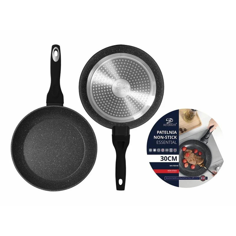 Essential Koekenpan 30 cm – Extra Grote Antiaanbakpan – Geschikt voor Inductie
