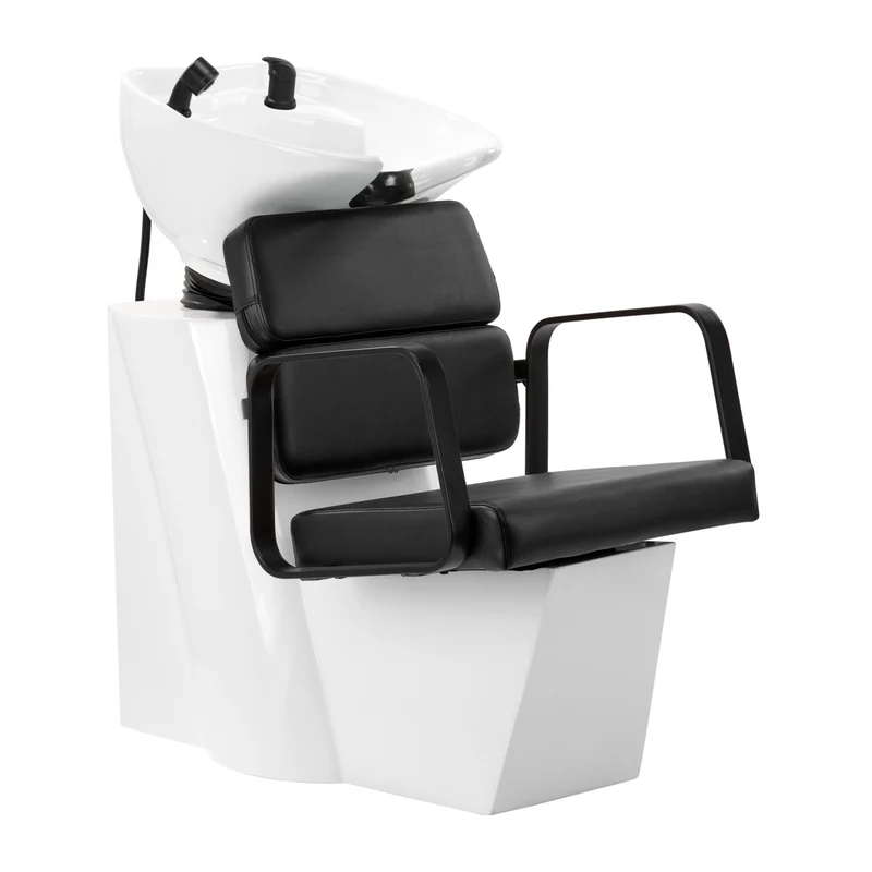 Gabbiano Porto Haarwasbak Zwart Met Ergonomisch Ontwerp