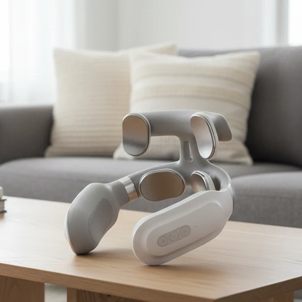 Luxe Nekmassager – 4-in-1 Nackenmassagegerät met Warmte & Vibratie